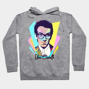 Wpap Pop Art 90s Elvis Costello Hoodie